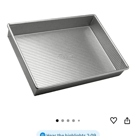 USA Pan Bakeware Rectangular Cake Baking Pan - 9x13 Nonstick & Quick Release - Picture 3 of 4